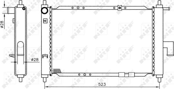 NRF  53375 - Hladnjak, hladjenje motora www.molydon.hr