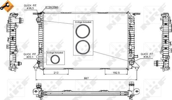 NRF 53719 - Hladnjak, hladjenje motora www.molydon.hr