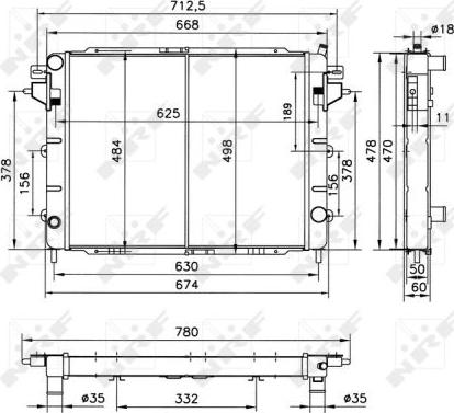 NRF 52144 - Hladnjak, hladjenje motora www.molydon.hr