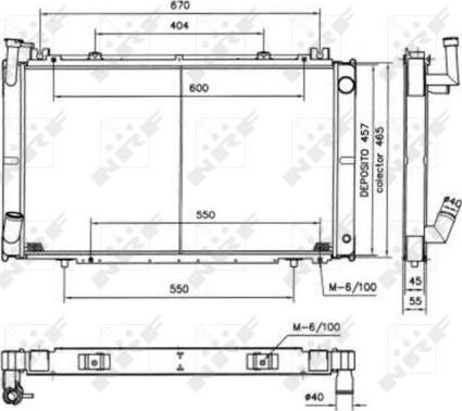 NRF 52154 - Hladnjak, hladjenje motora www.molydon.hr