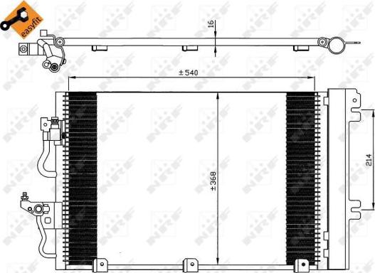 NRF 35555 - Kondenzator, klima-Uređaj www.molydon.hr