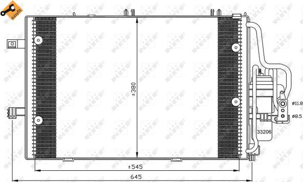 NRF 35530 - Kondenzator, klima-Uređaj www.molydon.hr