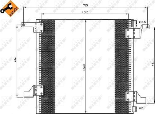 NRF 35526 - Kondenzator, klima-Uređaj www.molydon.hr