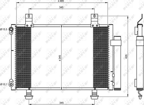 NRF 35645 - Kondenzator, klima-Uređaj www.molydon.hr