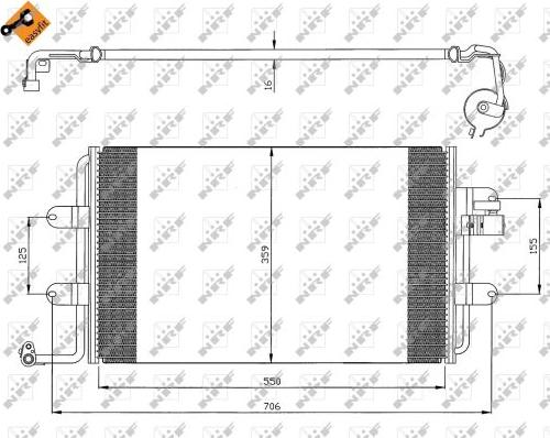 NRF 35300 - Kondenzator, klima-Uređaj www.molydon.hr