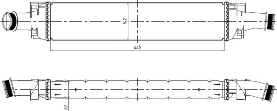 NRF 309046 - Intercooler, hladnjak www.molydon.hr