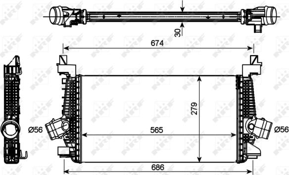 NRF 30269 - Intercooler, hladnjak www.molydon.hr