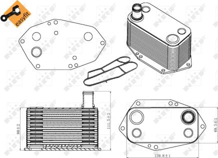 NRF 31307 - Uljni hladnjak, ulje za motor www.molydon.hr