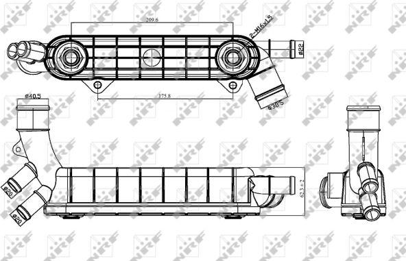 NRF 31316 - Uljni hladnjak, ulje za motor www.molydon.hr