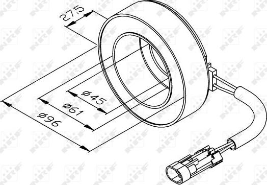 NRF 38470 - Kalem, (elektro)magnetna spojnica-kompresor www.molydon.hr