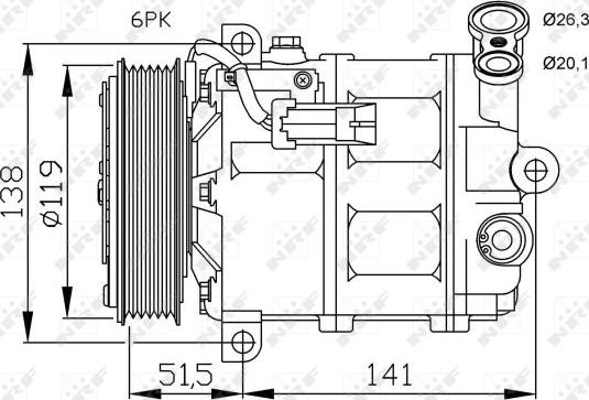 NRF 32499G - Kompresor, klima-Uređaj www.molydon.hr