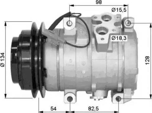 NRF 32458G - Kompresor, klima-Uređaj www.molydon.hr