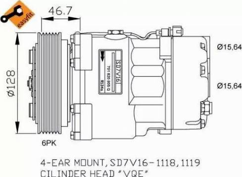 NRF 32680G - Kompresor, klima-Uređaj www.molydon.hr