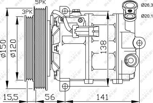 NRF 32673G - Kompresor, klima-Uređaj www.molydon.hr