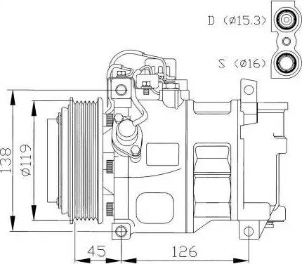 NRF 32042G - Kompresor, klima-Uređaj www.molydon.hr