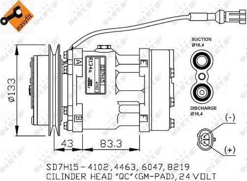 NRF 32808G - Kompresor, klima-Uređaj www.molydon.hr