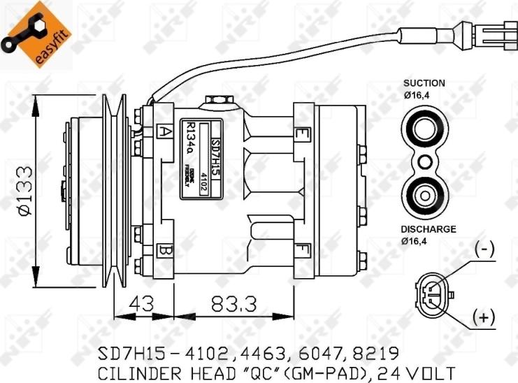 NRF 32808 - Kompresor, klima-Uređaj www.molydon.hr