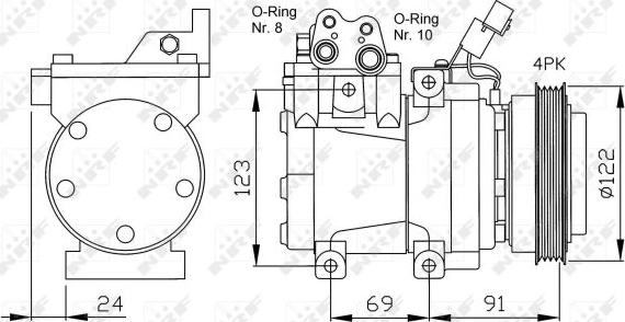 NRF  32205 - Kompresor, klima-Uređaj www.molydon.hr