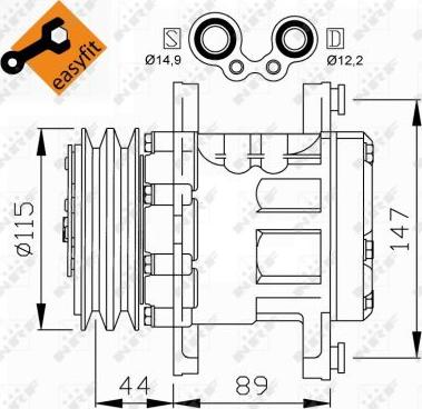 NRF 32207 - Kompresor, klima-Uređaj www.molydon.hr