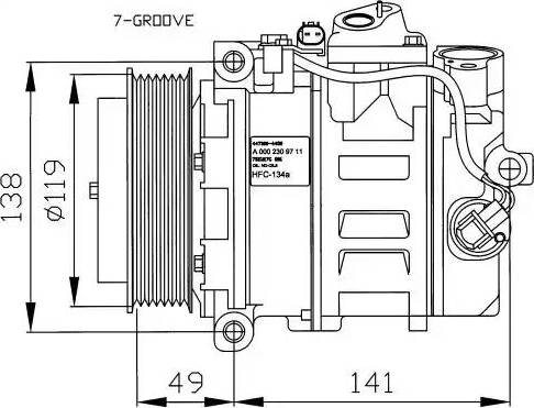 NRF 32215G - Kompresor, klima-Uređaj www.molydon.hr