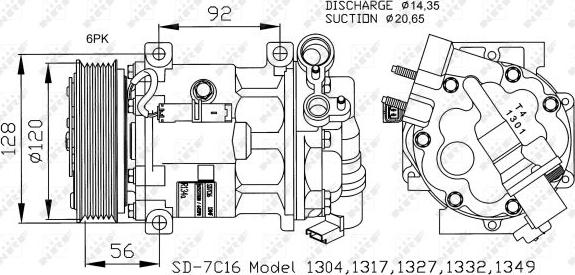 NRF 32239G - Kompresor, klima-Uređaj www.molydon.hr