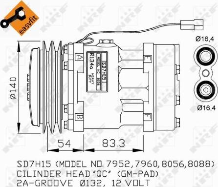 NRF 32274G - Kompresor, klima-Uređaj www.molydon.hr