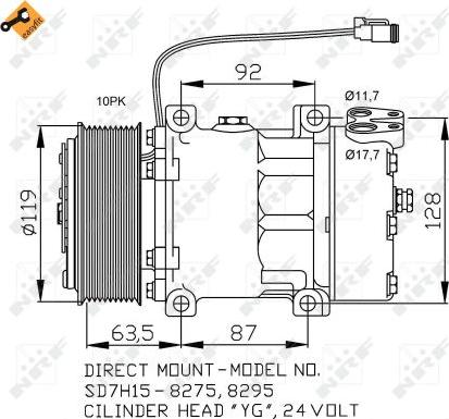 NRF 32705 - Kompresor, klima-Uređaj www.molydon.hr