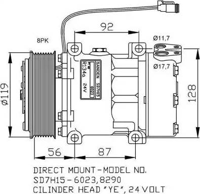 NRF 32703G - Kompresor, klima-Uređaj www.molydon.hr