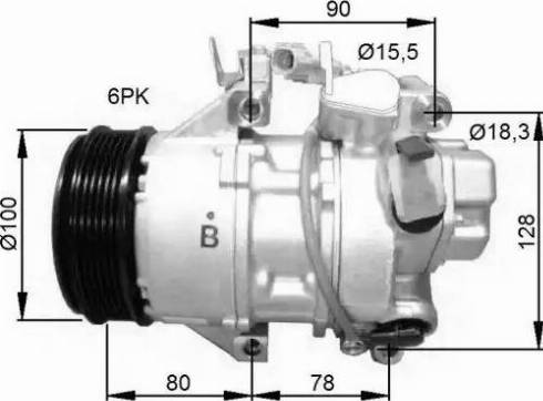 NRF 32736G - Kompresor, klima-Uređaj www.molydon.hr