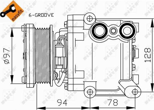 NRF 32724 - Kompresor, klima-Uređaj www.molydon.hr