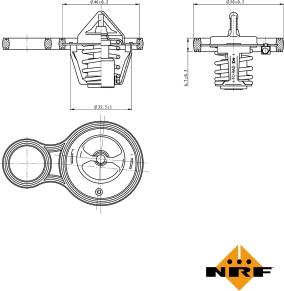 NRF 725094 - Termostat, rashladna tekućinu www.molydon.hr