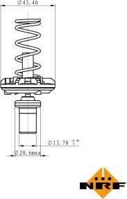 NRF 725049 - Termostat, rashladna tekućinu www.molydon.hr