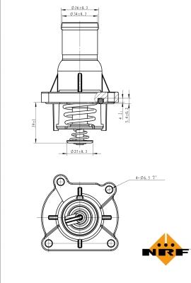 NRF 725046 - Termostat, rashladna tekućinu www.molydon.hr