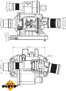 NRF 725058 - Termostat, rashladna tekućinu www.molydon.hr