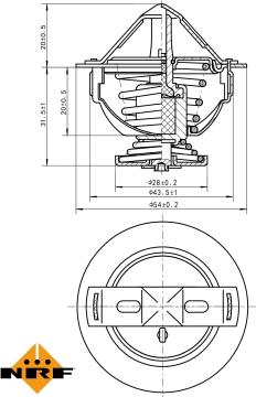 NRF 725060 - Termostat, rashladna tekućinu www.molydon.hr