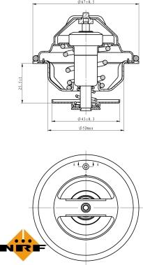 NRF 725067 - Termostat, rashladna tekućinu www.molydon.hr