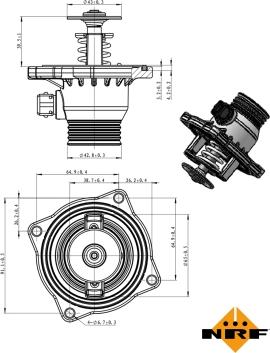 NRF 725005 - Termostat, rashladna tekućinu www.molydon.hr