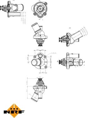 NRF 725000 - Termostat, rashladna tekućinu www.molydon.hr