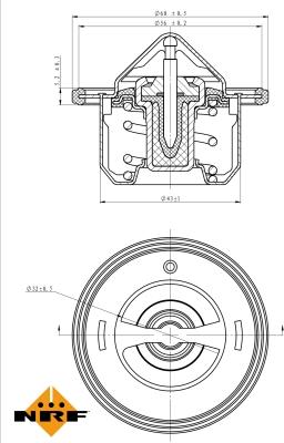 NRF 725084 - Termostat, rashladna tekućinu www.molydon.hr