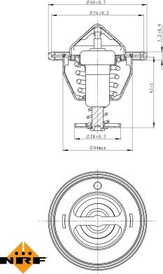 NRF 725088 - Termostat, rashladna tekućinu www.molydon.hr