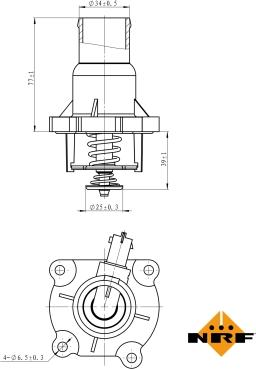 NRF 725030 - Termostat, rashladna tekućinu www.molydon.hr