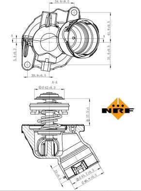 NRF 725032 - Termostat, rashladna tekućinu www.molydon.hr