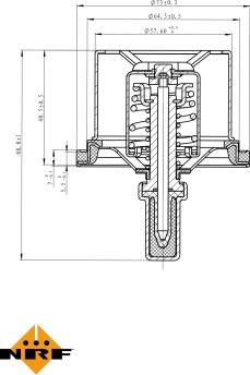 NRF 725029 - Termostat, rashladna tekućinu www.molydon.hr