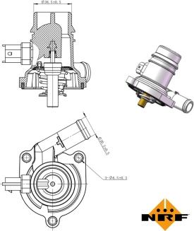 NRF 725025 - Termostat, rashladna tekućinu www.molydon.hr