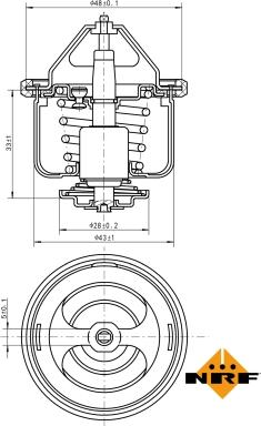 NRF 725026 - Termostat, rashladna tekućinu www.molydon.hr