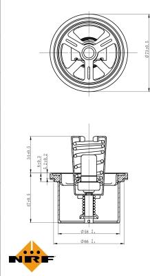 NRF 725020 - Termostat, rashladna tekućinu www.molydon.hr