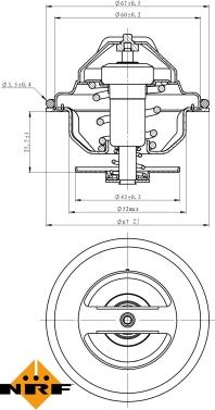 NRF 725197 - Termostat, rashladna tekućinu www.molydon.hr