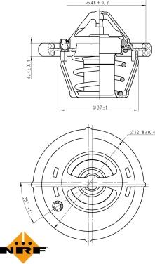 NRF 725159 - Termostat, rashladna tekućinu www.molydon.hr