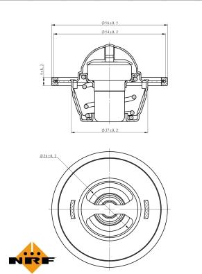 NRF 725155 - Termostat, rashladna tekućinu www.molydon.hr