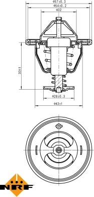 NRF 725111 - Termostat, rashladna tekućinu www.molydon.hr